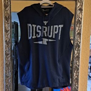 Under Armour XL MENS Navy Sleeveless Hoodie